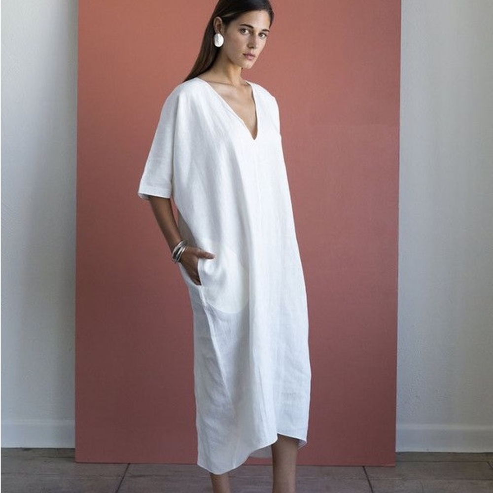 Black V-Neck Dolman Sleeve Maxi Dress